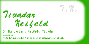 tivadar neifeld business card